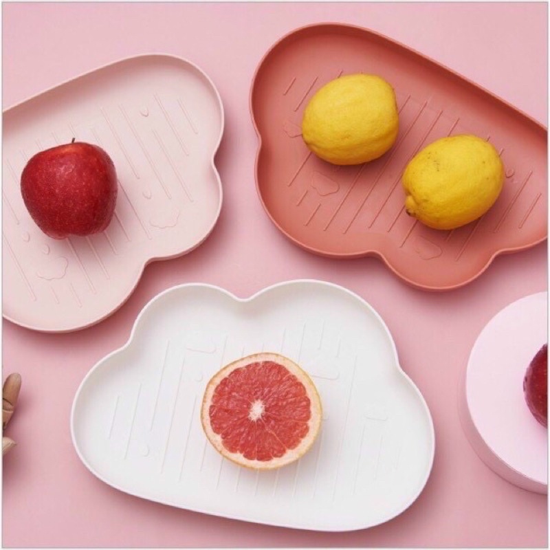 Khay Ăn Dặm Hình Đám Mây Đựng Bát Ăn Dặm Tiện Dụng Ngộ Ngĩnh Cho Bé Yêu