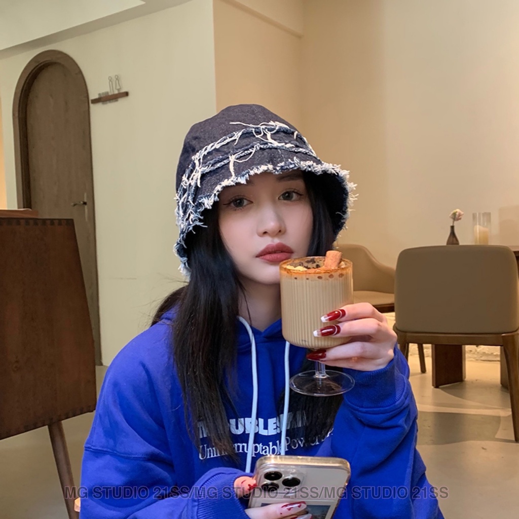 Mũ MG STUDIO bằng denim sành điệu