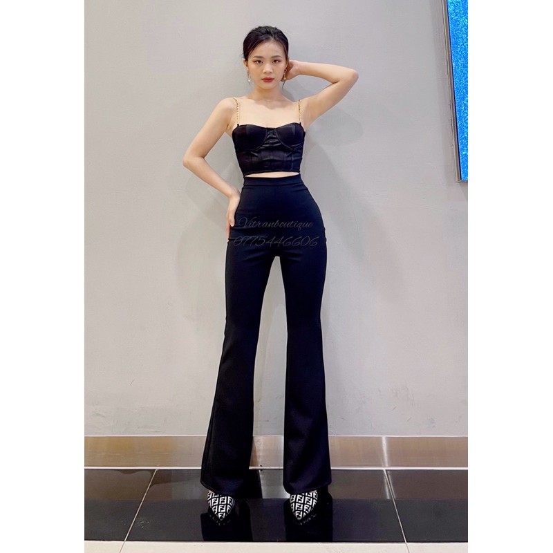 QUẦN ỐNG LOE LƯNG CAO NHIỀU MÀU, hack dáng, hot girl | BigBuy360 - bigbuy360.vn