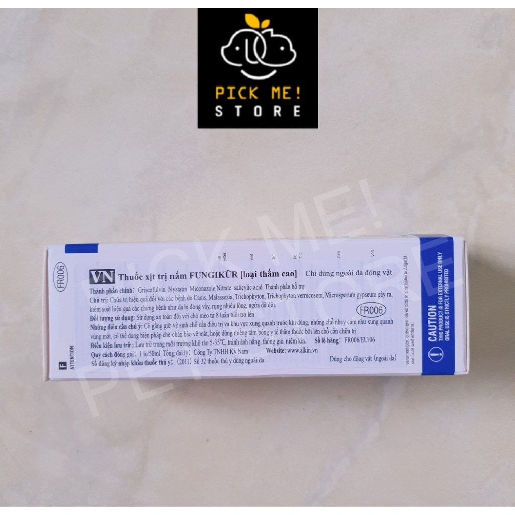 Xịt Nấm Ngứa, Ghẻ Fungikur, Mitecyn Cho Chó Mèo