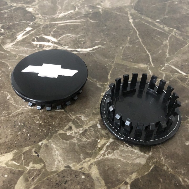 Logo chụp mâm, ốp lazang bánh xe ô tô Chevrolet - Đường kính ngoài 68mm