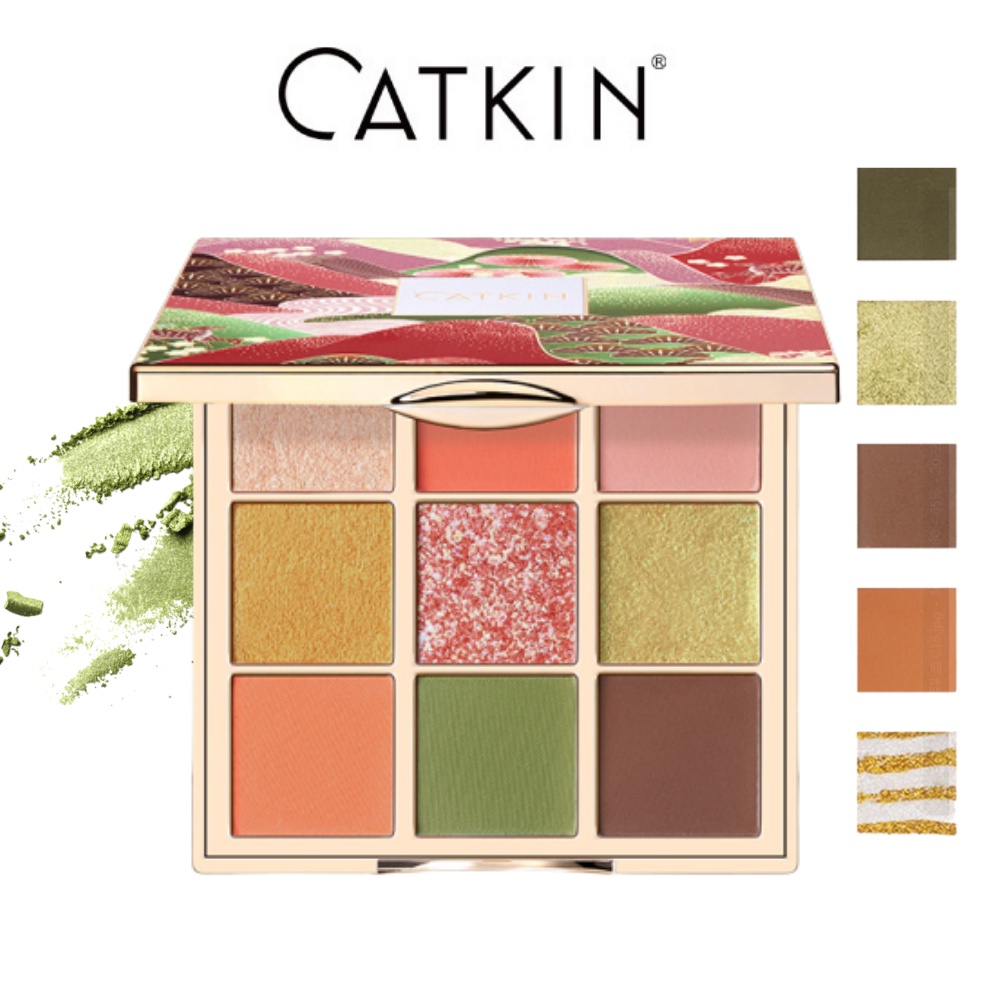 Bảng phấn mắt CATKIN 9 màu tông màu trẻ trung xinh xắn 14.4g
