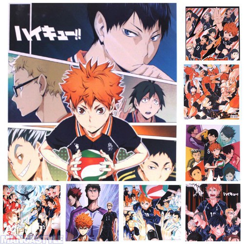 Poster HAIKYUU Chàng khổng lồ tí hon tranh in hình anime chibi trang trí nhà cửa đẹp