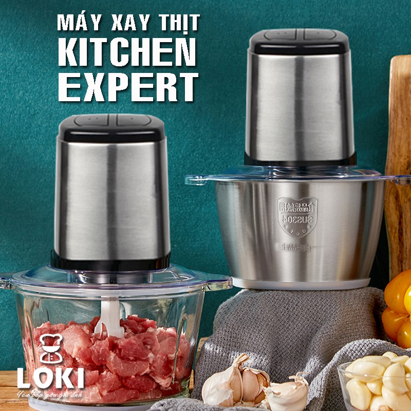 Máy xay thịt Kitchen Expert cối Inox dung tích 2L