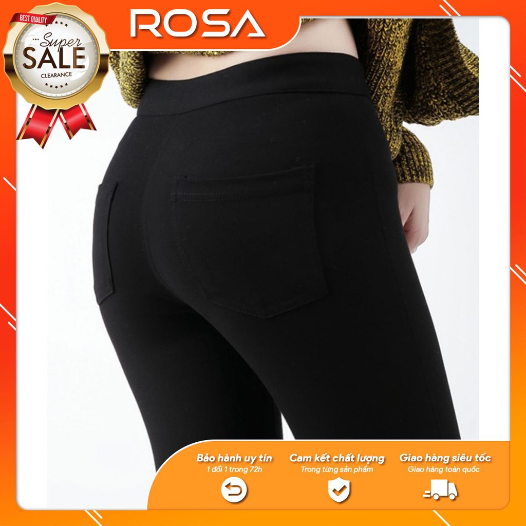 Quần Legging WM Nâng Mông Tôn Dáng Đẹp Có 2 Túi Dán Xịn 2020 ROSA