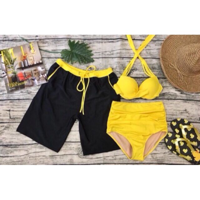 Bikini cặp vàng phối đen
