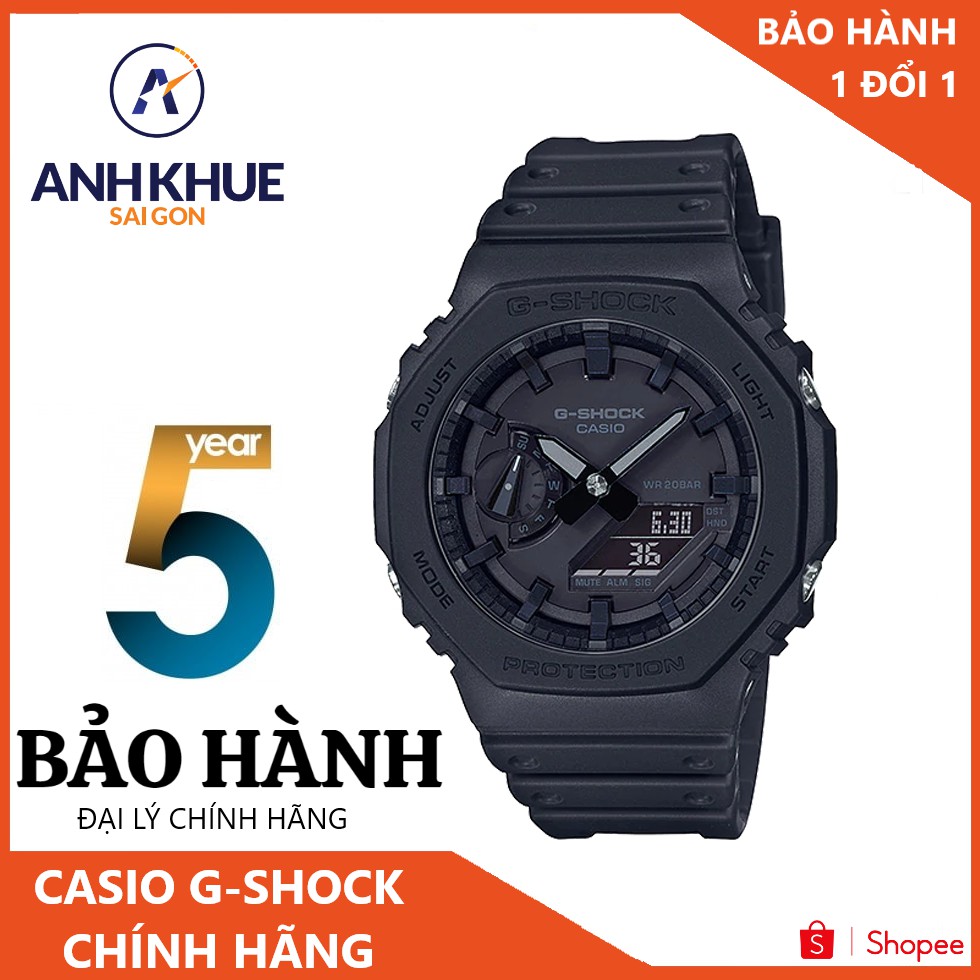 Đồng Hồ Casio G-Shock GA-2100-1A1DR Chống nước độ sâu 200m