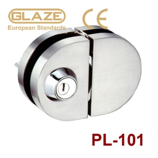 Khóa cửa trượt PL101 hình bán nguyệt 2 cánh