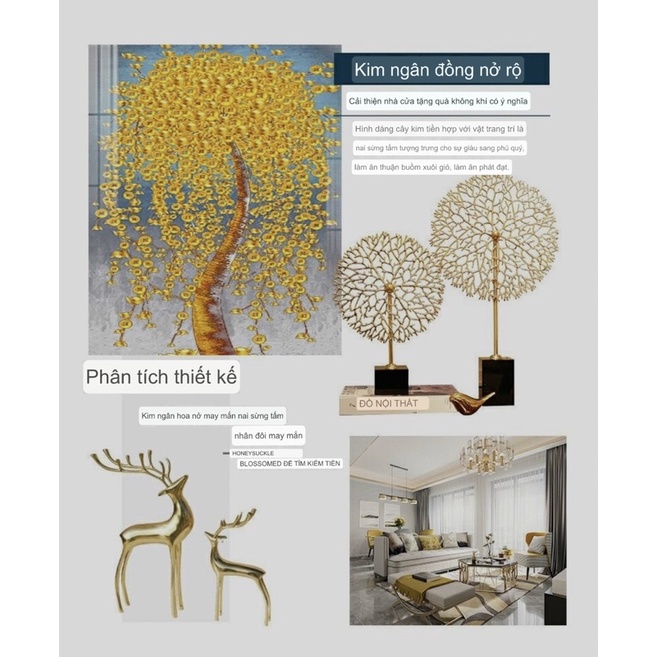 Decor Nai và Cây Tài Lộc đồng nguyên chất. Làm qua tặng Trang trí Tân Gia.