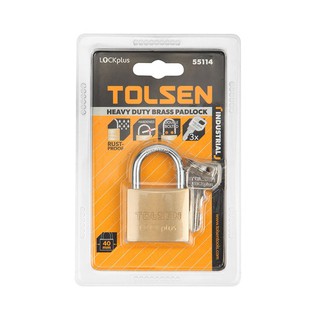 Ổ khóa đồng công nghiệp chống cắt, chịu mưa Tolsen 55114 40mm