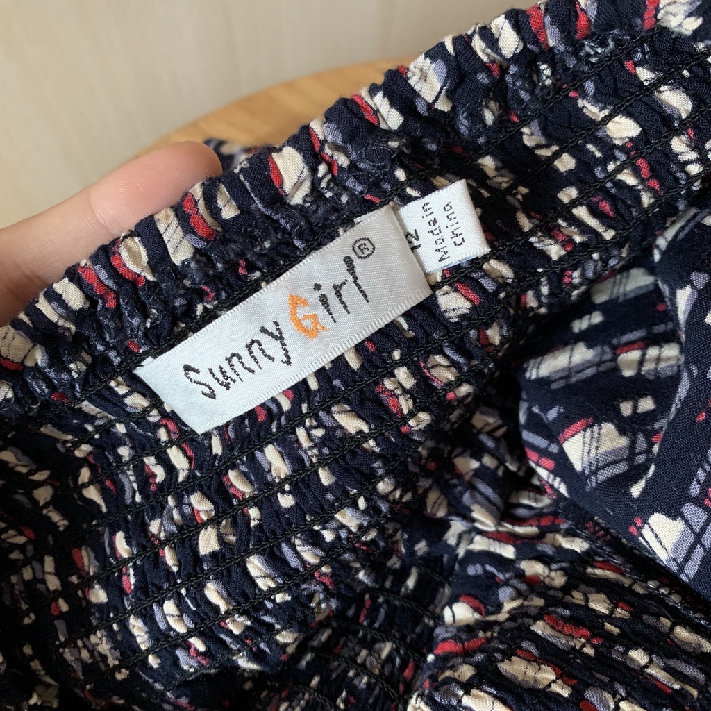 Chân váy lanh lưng thun hiệu SUNNY GIRL