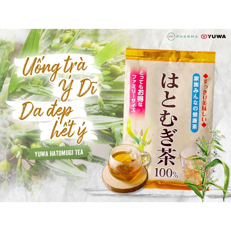 Trà Hạt Ý Dĩ Hatomugi Yuwa Nhật Bản Tea 100% Hàng Hiệu