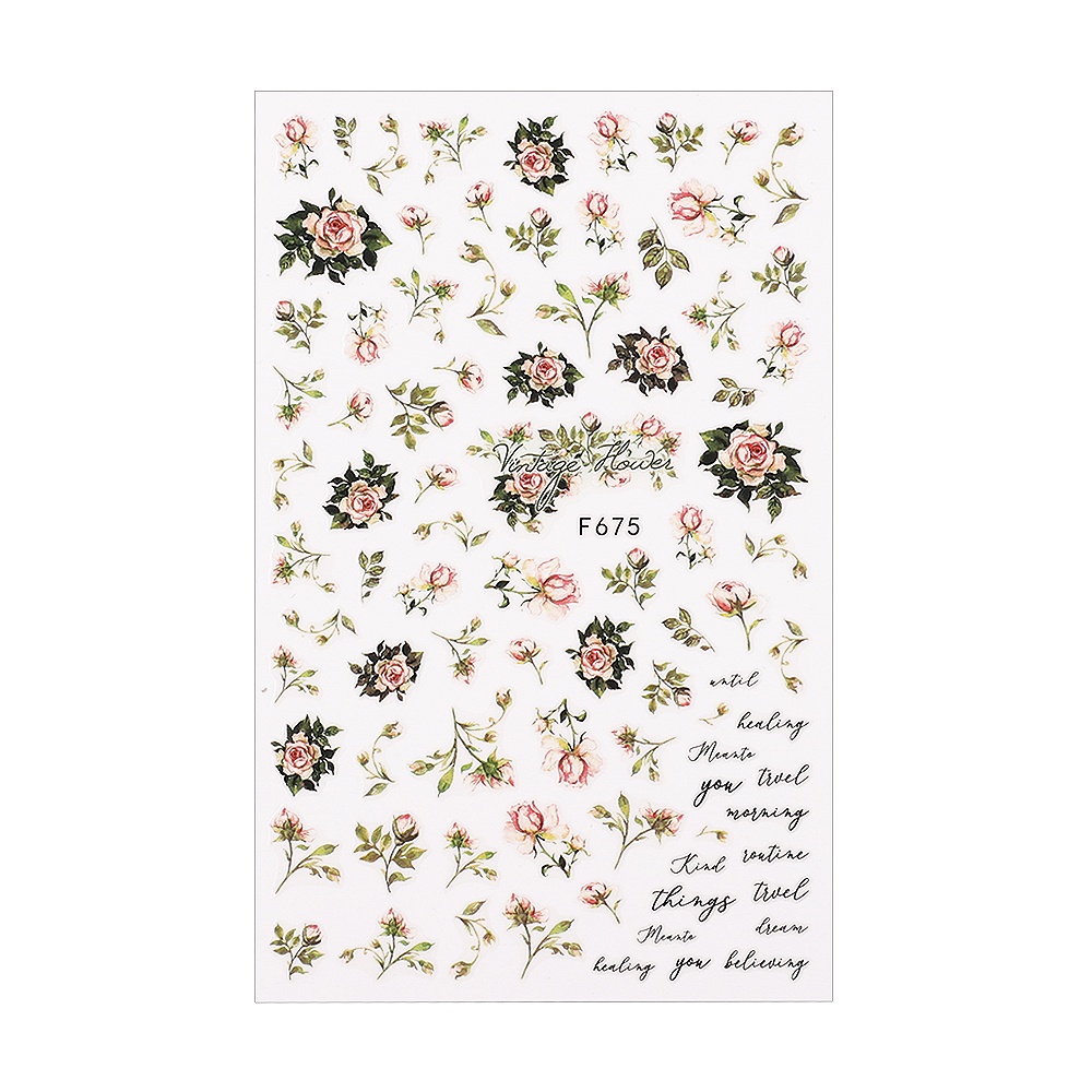 [Hàng mới về] Hình dán trang trí móng nghệ thuật 3D họa tiết bướm nhiều màu sắc thời trang