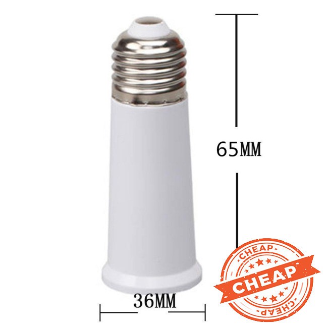 Đuôi đèn chuyển đổi mở rộng E27 sang E27 65mm tiện lợi