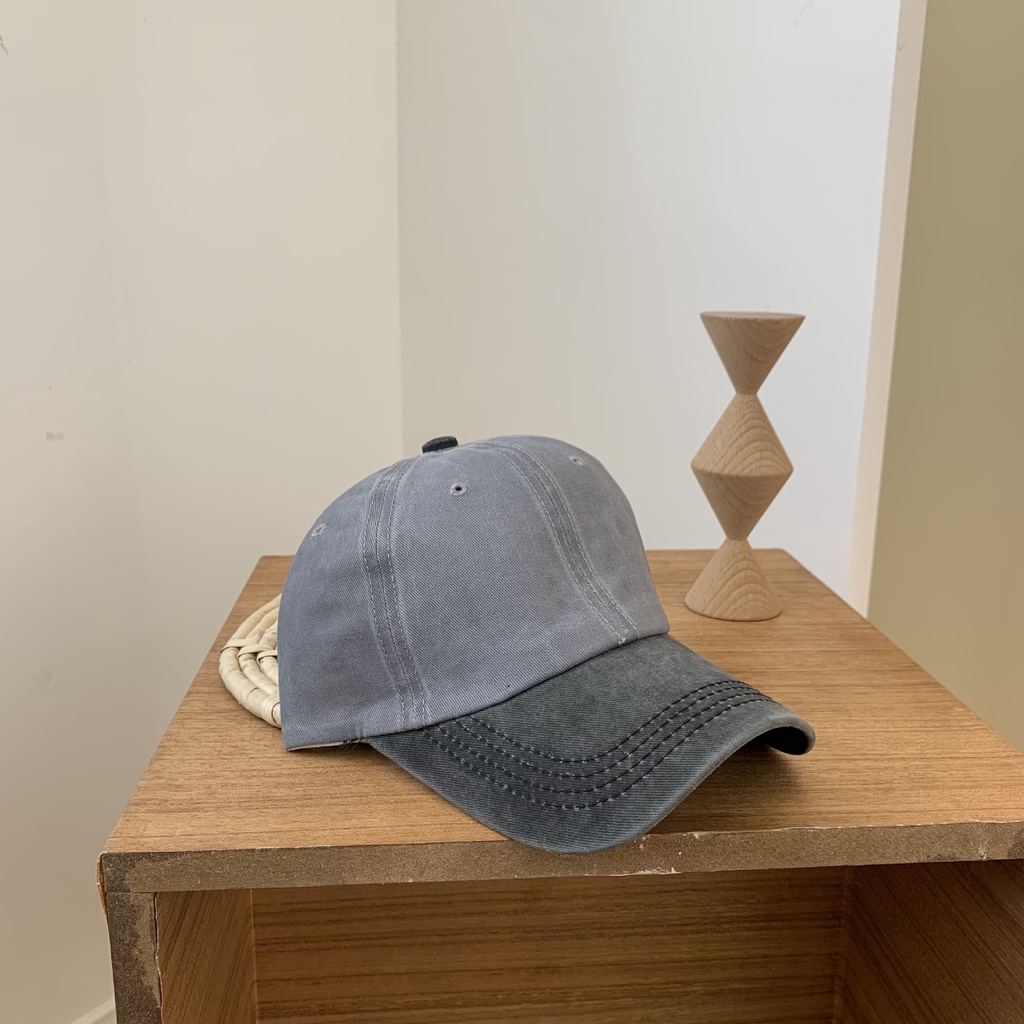 Nón Denim Vintage Phong Cách Hàn Quốc - Mũ Lưỡi Trai Denim Phối Màu