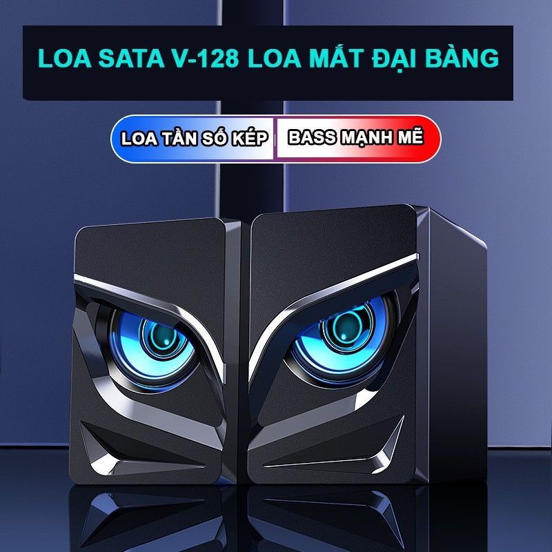 Loa vi tính SADA V-128 âm Bass Trầm nổi loa di động Eagle Eye dùng cho điện thoại máy tính laptop