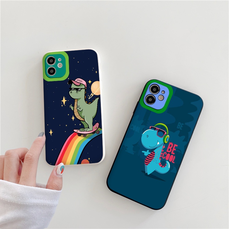 Ốp iphone hot trend khủng long vuông cạnh ốp lưng iphone 6/6splus/7plus/8/8plus/xr/xs/12/13/pro/max/plus/promax tr238
