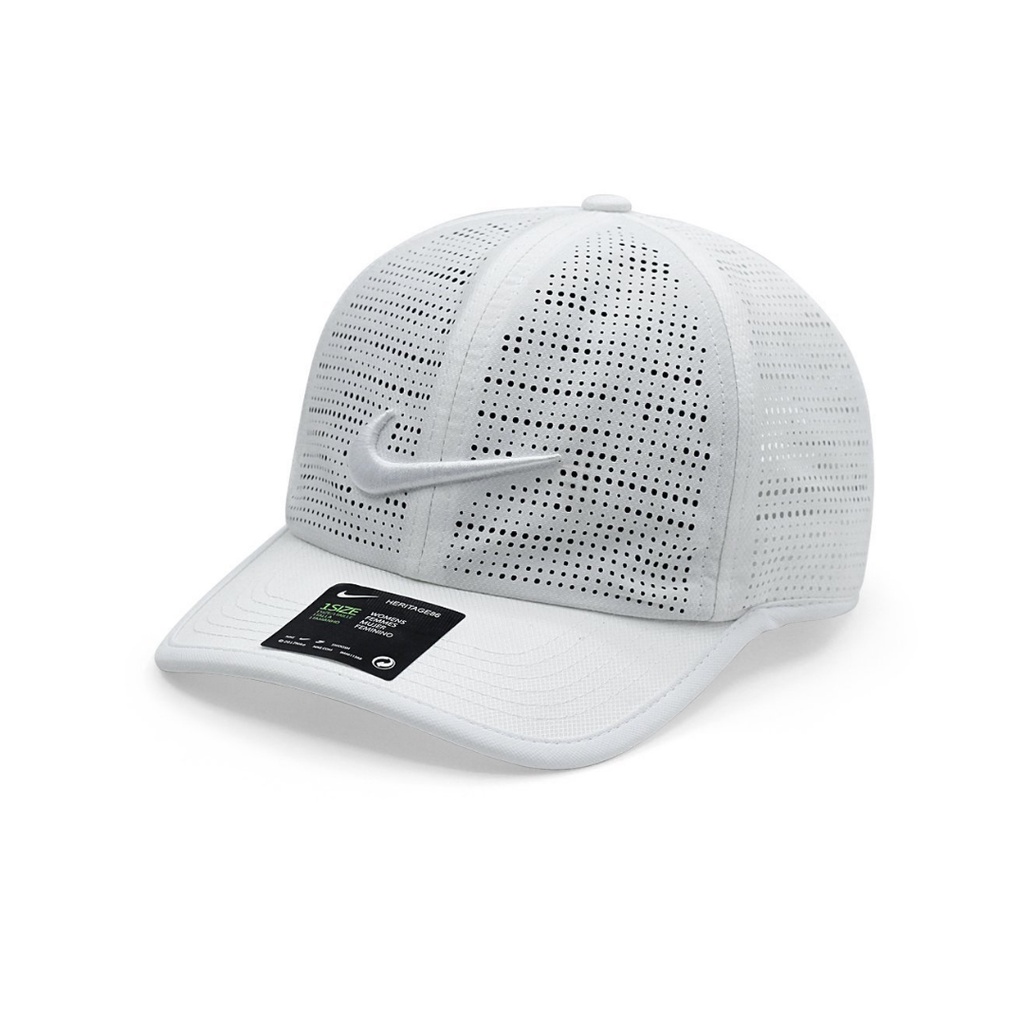 Mũ lưỡi trai nam nữ thương hiệu NIKE chất liệu dù lazer có lỗ thoáng khí size nhỏ