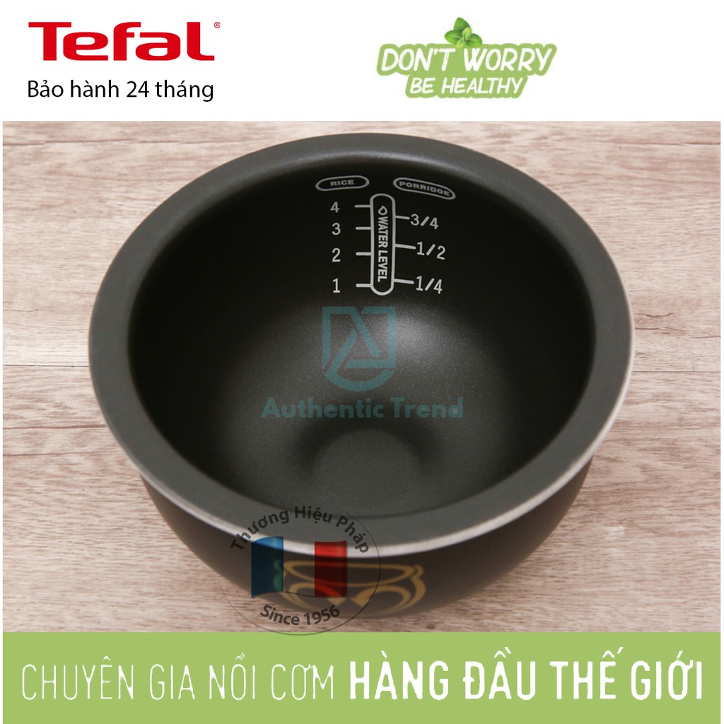 Nồi cơm điện Cao Tần Tefal RK604165 Chính Hãng 0.7 lít - Lòng nồi dày 2mm 6 lớp chống dính độc quyền