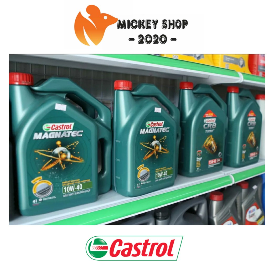 [ CHÍNH HÃNG ] Dầu Tổng Hợp Bán Phần CASTROL MAGNATEC 10W40 API SN 4 LÍT