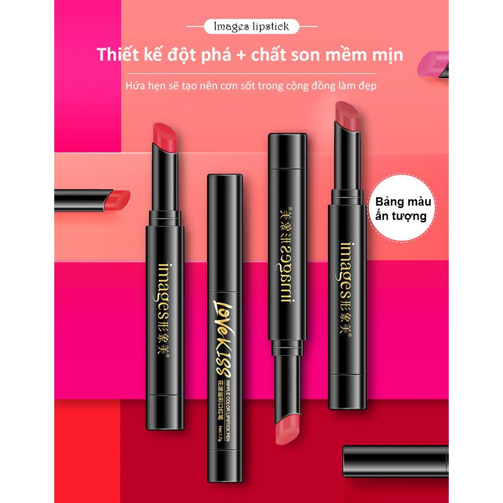 Son thỏi lì IMAGES mềm mượt lâu trôi 4 Tone màu quyến rũ , son bút chì siêu mịn MD-S24 | BigBuy360 - bigbuy360.vn