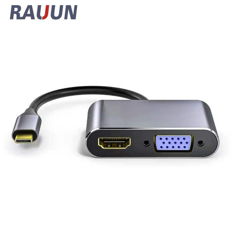 Bộ Chia Cổng Type-C Sang Hdmi Vga Pd Usb 3.0 Cho Notebook