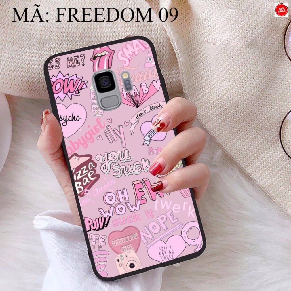 <Giảm giá> Ốp lưng Samsung S9 viền dẻo TPU BST Phong Cách Freedom