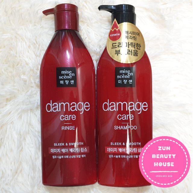 DẦU GỘI DẦU XẢ DAMAGE CARE 680ml  Combo 10 gói