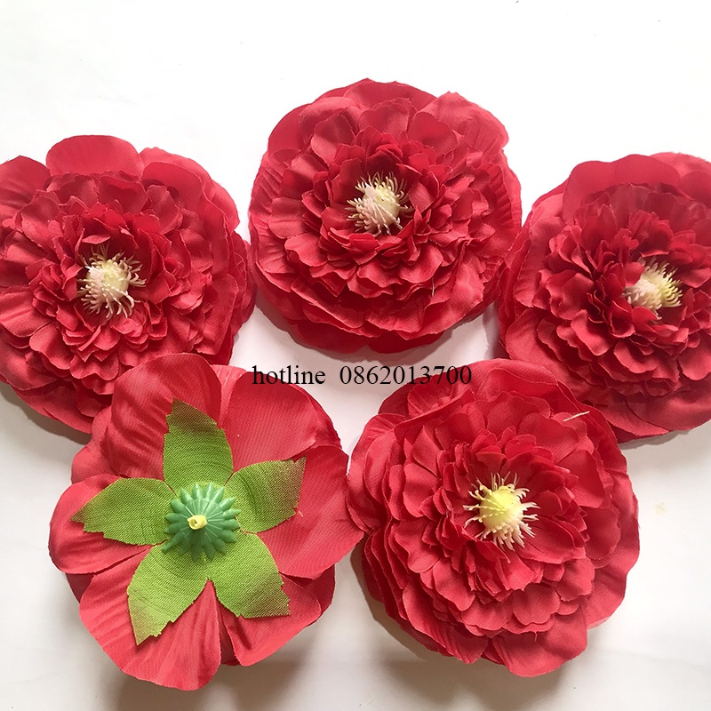 Đầu Bông Hoa Mẫu Đơn Trà Tràm Cao Cấp Trang Trí Giỏ Quà, Decor chụp ảnh