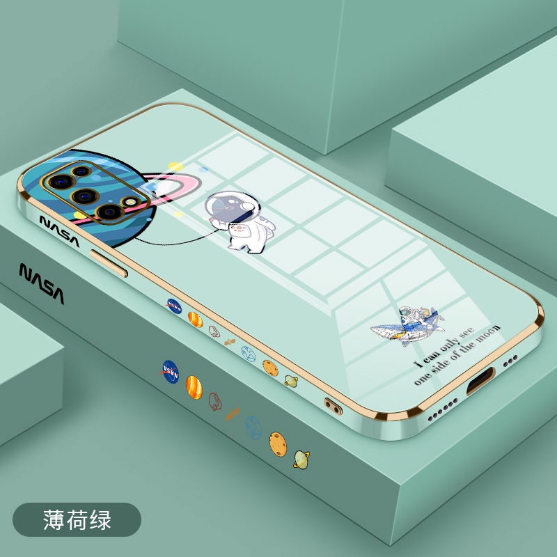 Ốp Điện Thoại Mềm Mạ Điện Hình Cá Mập/Phi Hành Gia Cho realme5 5i 5S C3 6i realme 7 8 5G GT realmeV15