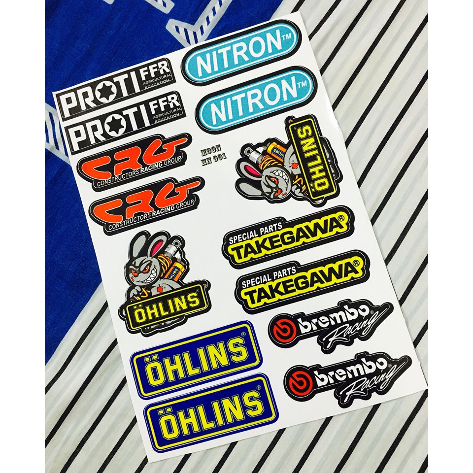 DDXM-V15/3-19-STICKER DÁN NÓN BẢO HIỂM, DÁN XE MÁY, ÔTÔ,... HÌNH DÁN TRANG TRÍ