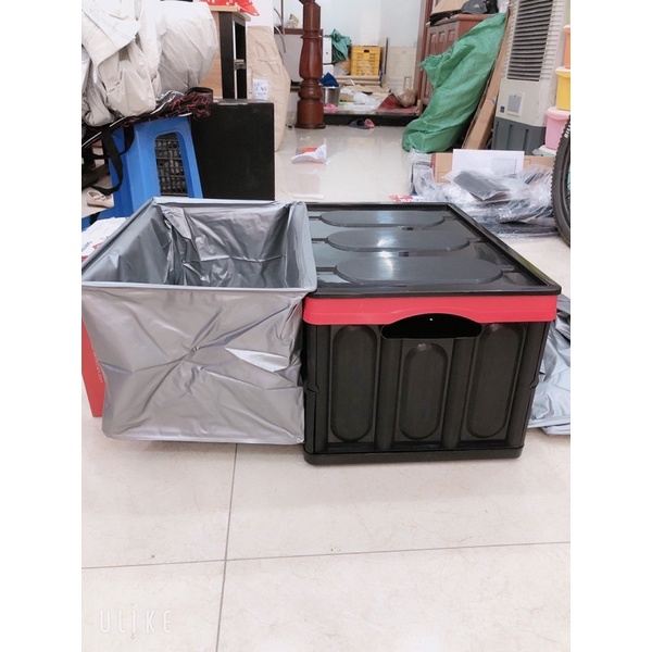 Thùng đựng đồ khô, nươc, cốp xe ô tô xếp gọn loại gấp 56 lít.