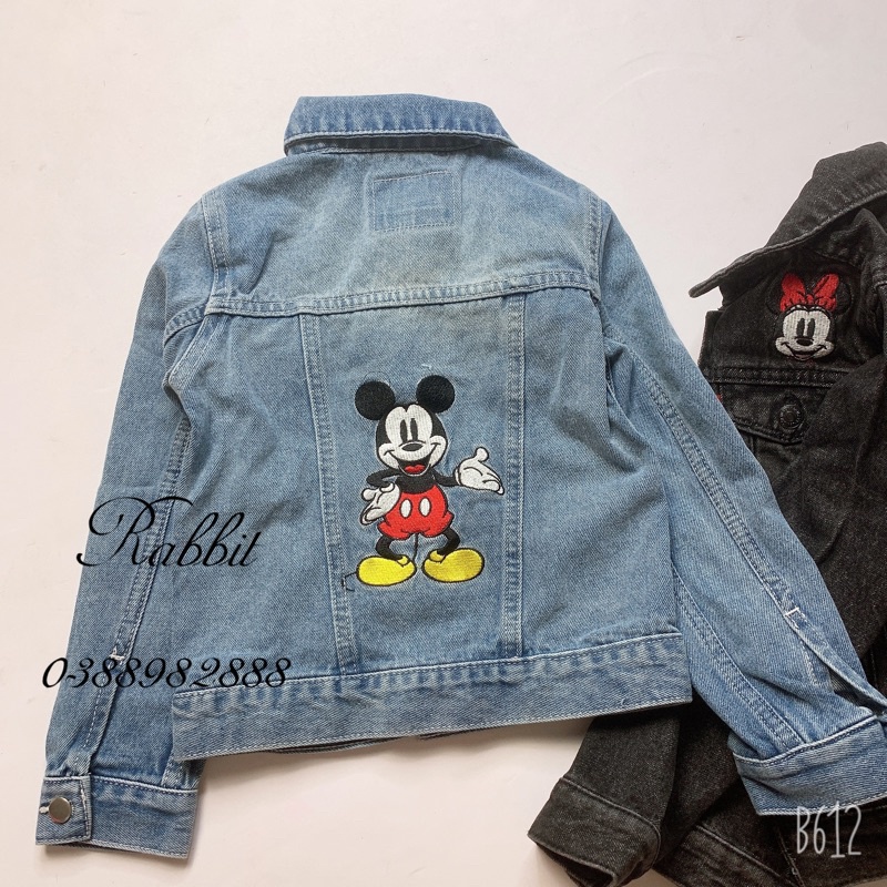 Áo denim Mickey