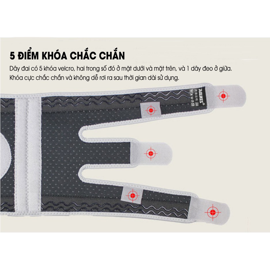 Băng Bảo Vệ Đầu Gối Aolikes A-7912 | Đai Dán Gối Khi Tập Gym Tập Thể Thao Cao Cấp Chính Hãng
