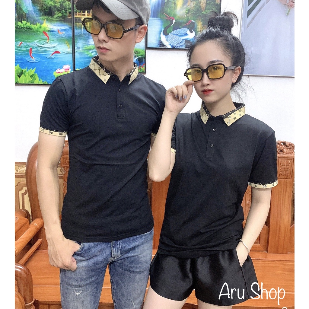 Áo polo nam ngắn tay cổ bẻ phối viền - 𝑪𝒉𝒂̂́𝒕 𝒄𝒐𝒕𝒕𝒐𝒏 100% PL13