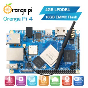Bo mạch Orange Pi 4 4GB DDR4 bản 16GB EMMC Flash Rockchip RK3399 Dual-core+Quad-core Cortex | WebRaoVat - webraovat.net.vn