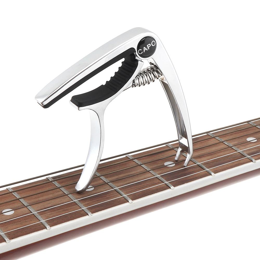 Capo Guitar Classic/Acoustic/ukulele kim loại có móc pin chốt đàn cao cấp