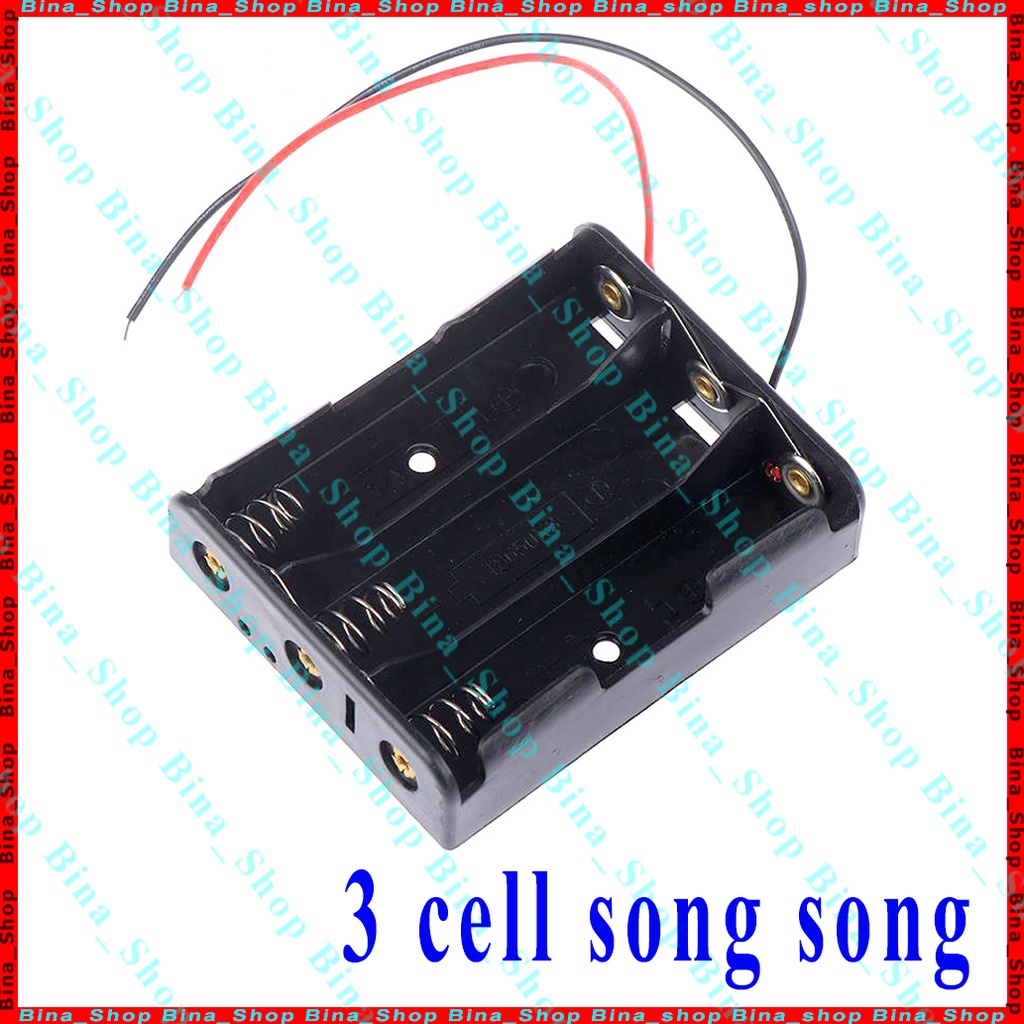 Đế gắn pin 18650 nối tiếp/song song có dây Đế lò xo 1cell/2cell/3cell/4cell lithium li-ion