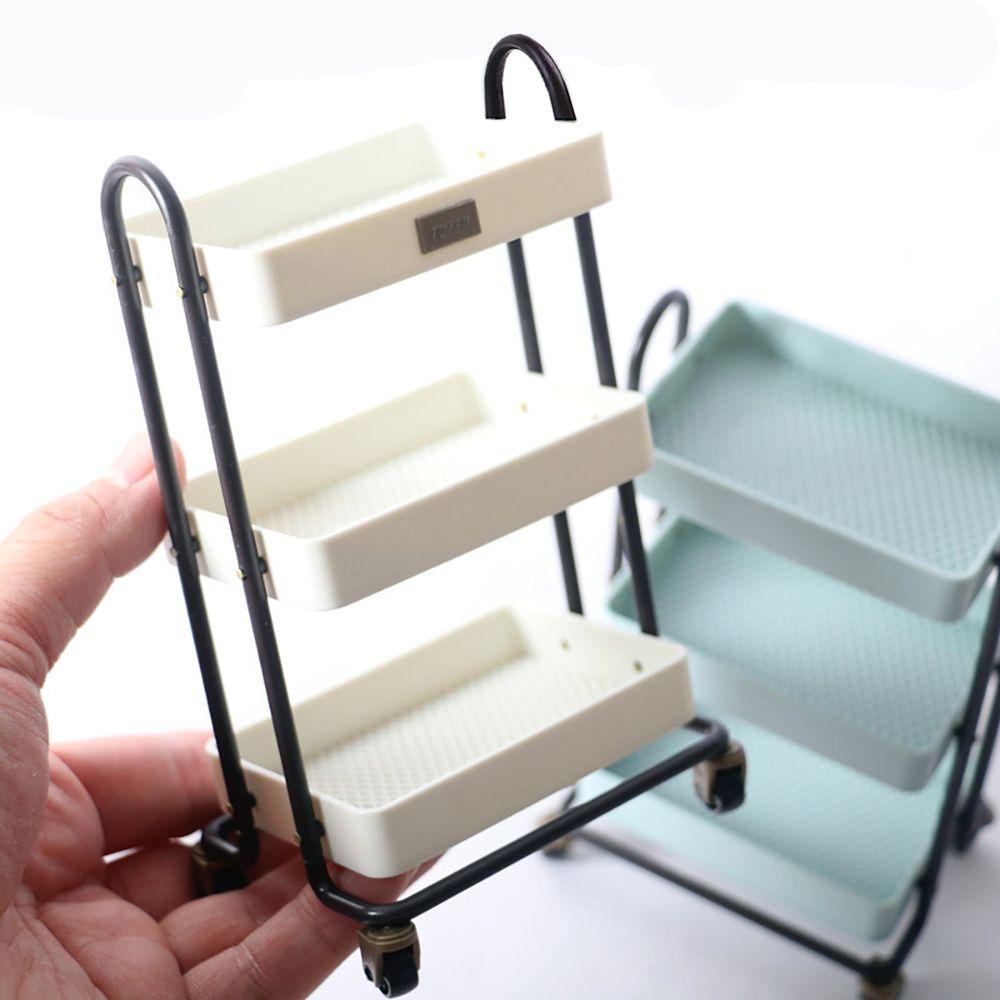 Kệ Sách Có Bánh Xe Tiện Lợi Cho Nhà Búp Bê Tỉ Lệ 1: 6