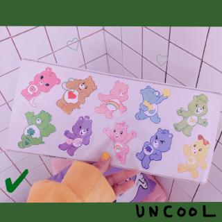 Bộ sticker dán sổ tay hình gấu hoạt hình dễ thương độc đáo
