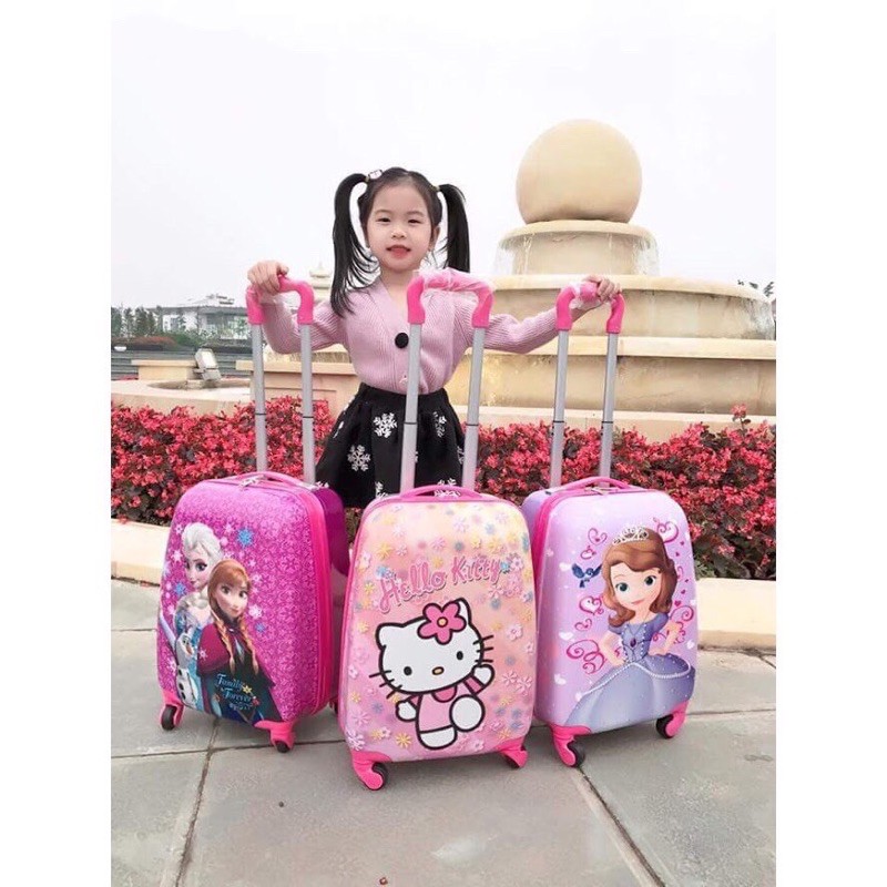 VALI ELSA CHO BÉ SIZE 18 INCH, IN HÌNH 2 MẶT (CÓ SẴN)