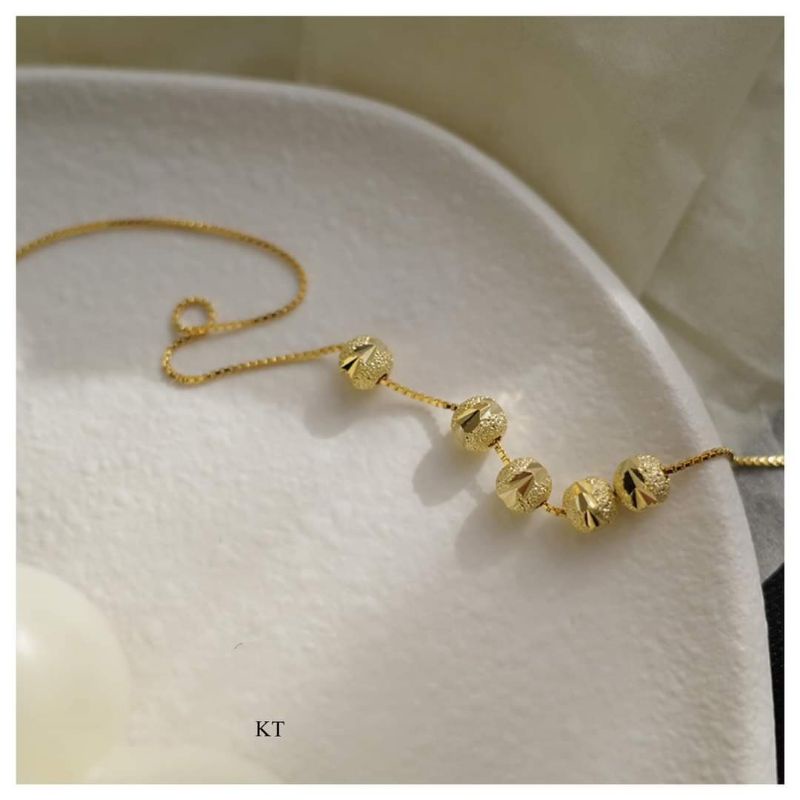 DÂY CHUYỀN BI BẠC MẠ VÀNG