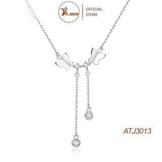 Dây chuyền bạc 925 hình bươm bướm đính đá pha lê sang trọng cho nữ ANTA Jewelry - ATJ3013 thumbnail