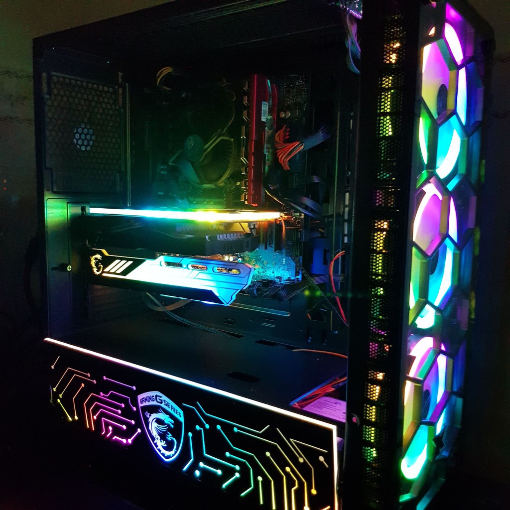 Tấm che VGA ReLIFE (Backplate) Mẫu Rồng MSI led RGB, tấm che giúp bảo vệ card màn hình, làm đẹp góc máy tính | BigBuy360 - bigbuy360.vn