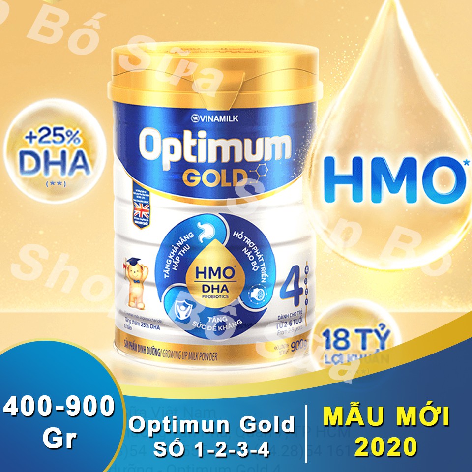 [MẪU MỚI] Vinamilk Optimum Gold Số 1-2-3-4