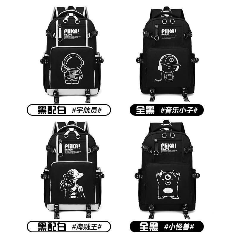 Ba Lô Học Sinh。Ba Lô Dạ Quang。 Nasa Ba Lô In Hình Phi Hành Gia Dành Cho Nam