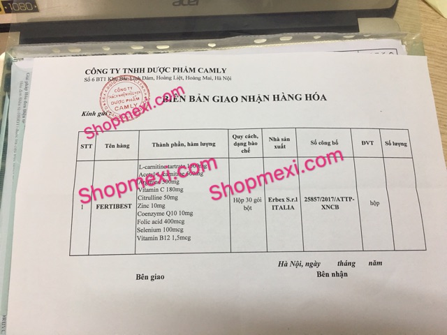 Fertibest  Tăng thụ thai, Tăng Chất lượng và Số lượng Tinh Trùng, hỗ trợ vô sinh hiếm muộn