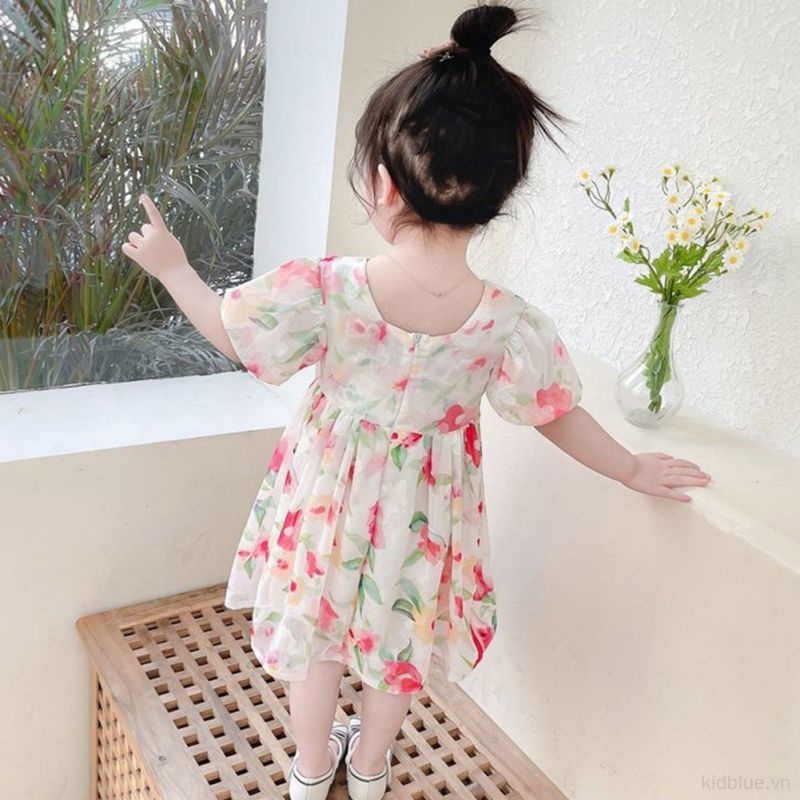 Đầm Công Chúa Vải Voan Ngọt Ngào Thời Trang Cho Bé Gái