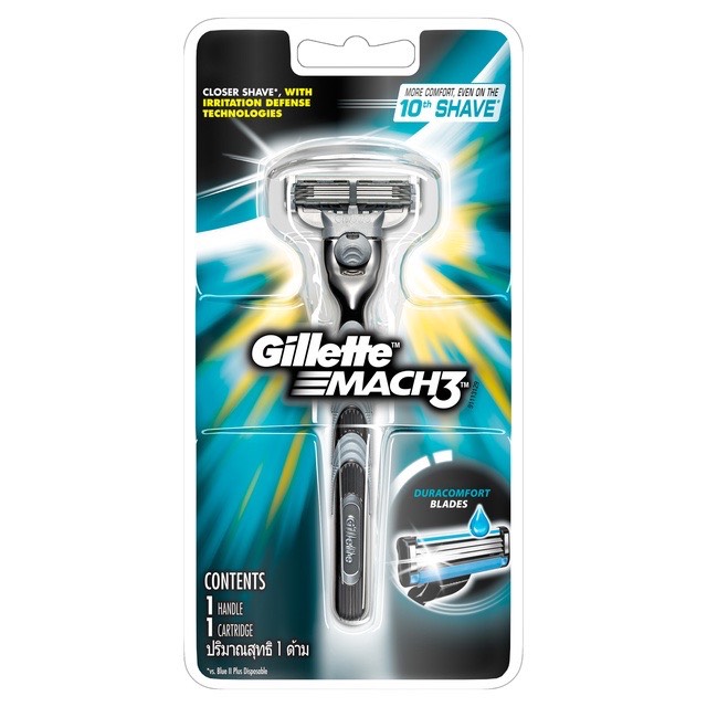 Combo hoàn hảo Gillette Mach 3 Classic tặng kèm 1 bọt cạo Gillette 50g