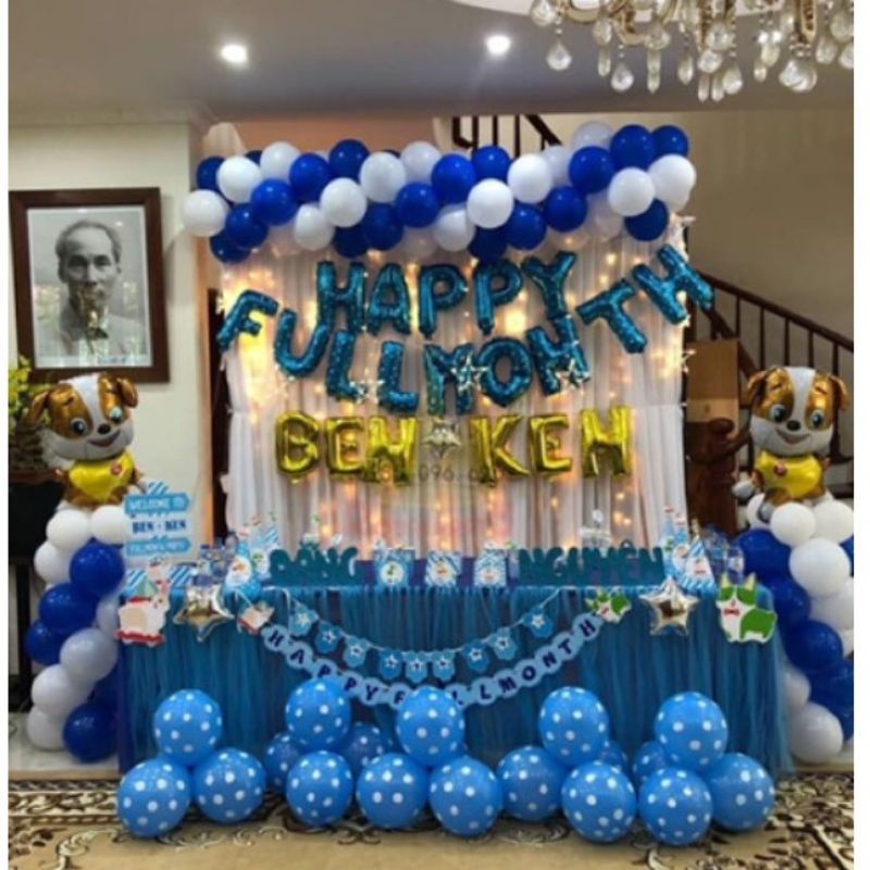 [ Tặng + Quà ]Combo 2 Rèm + Chữ Happy FunllMonth